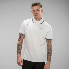 White Jnglst Polo Shirt with Black Detailing