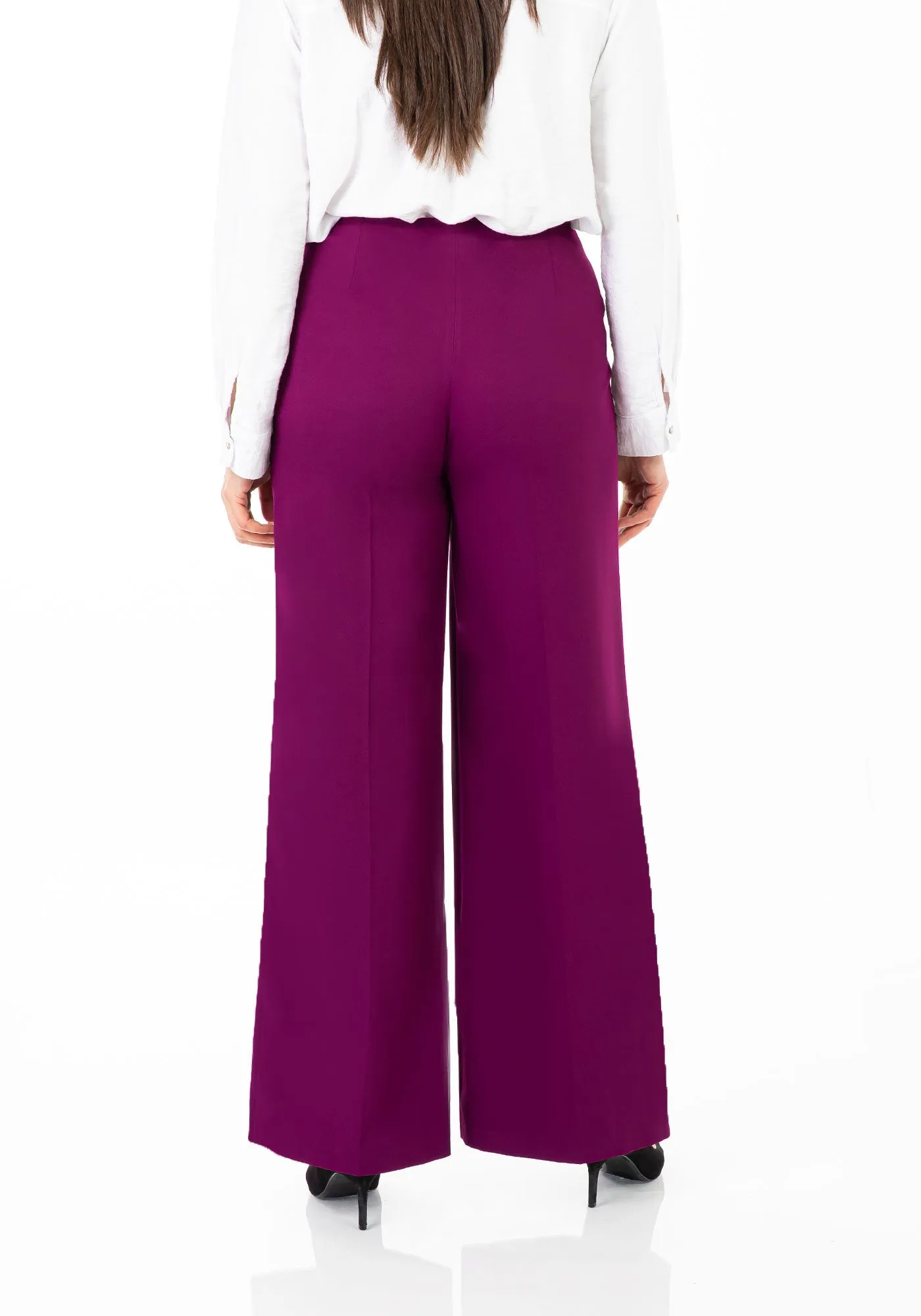 Wide Leg Pants - Regular & Plus Size Flare Trousers