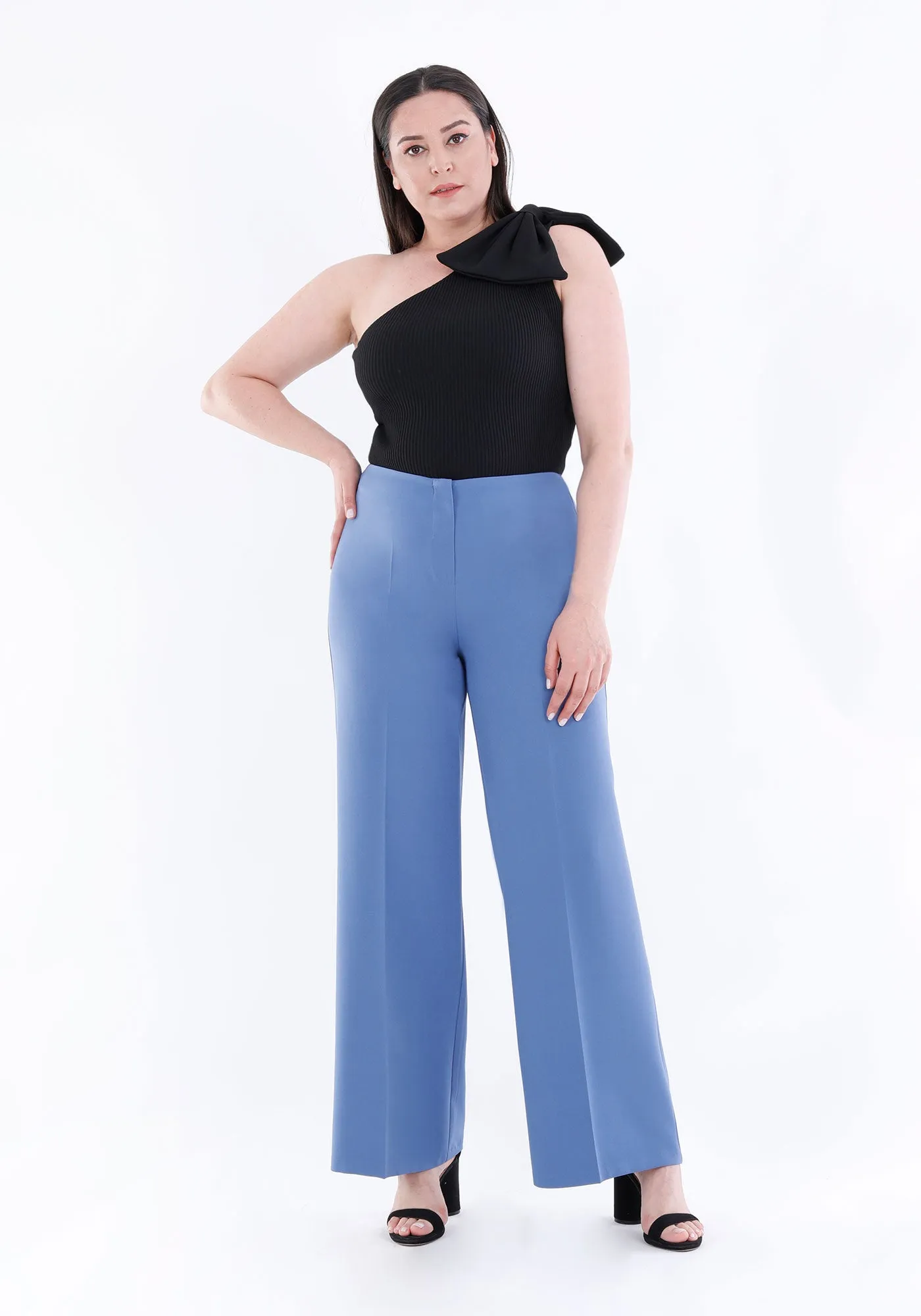 Wide Leg Pants - Regular & Plus Size Flare Trousers