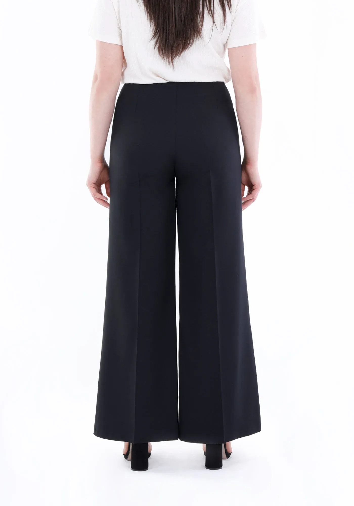 Wide Leg Pants - Regular & Plus Size Flare Trousers