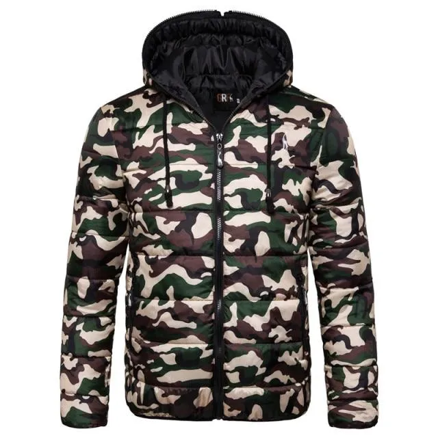 Winter Jacket Men Hoodied