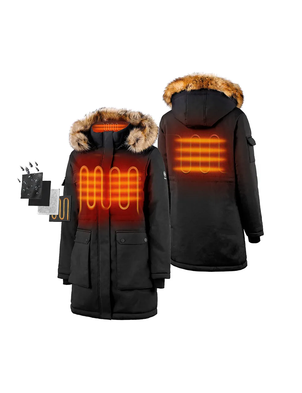 Women's Heated Thermolite® Parka (4 Heating Zones) (Apparel Only)