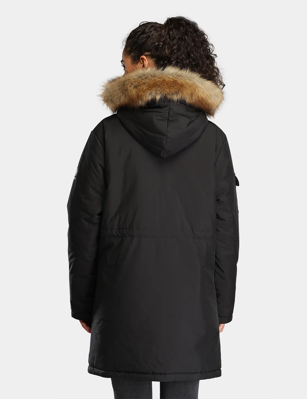 Women's Heated Thermolite® Parka - Black/Olive Green/Red