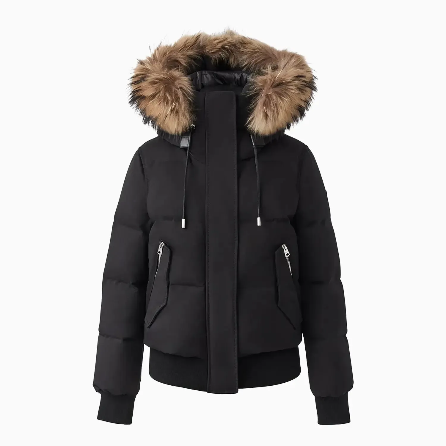 Women's NEFI-FZ Down Jacket With Removable Fur Trimmed Hood