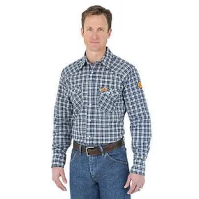 WRANGLER - FR 2112 Blue Black Plaid Shirt