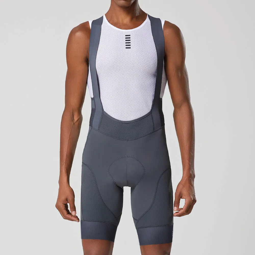 YKYW 2024 Men’s Cycling Bib Shorts Elastic Performance 5H Padded Tights Black Striped Ribbon