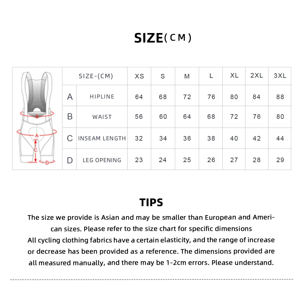 YKYW 2024 Men’s Cycling Bib Shorts Elastic Performance 5H Padded Tights Black Striped Ribbon